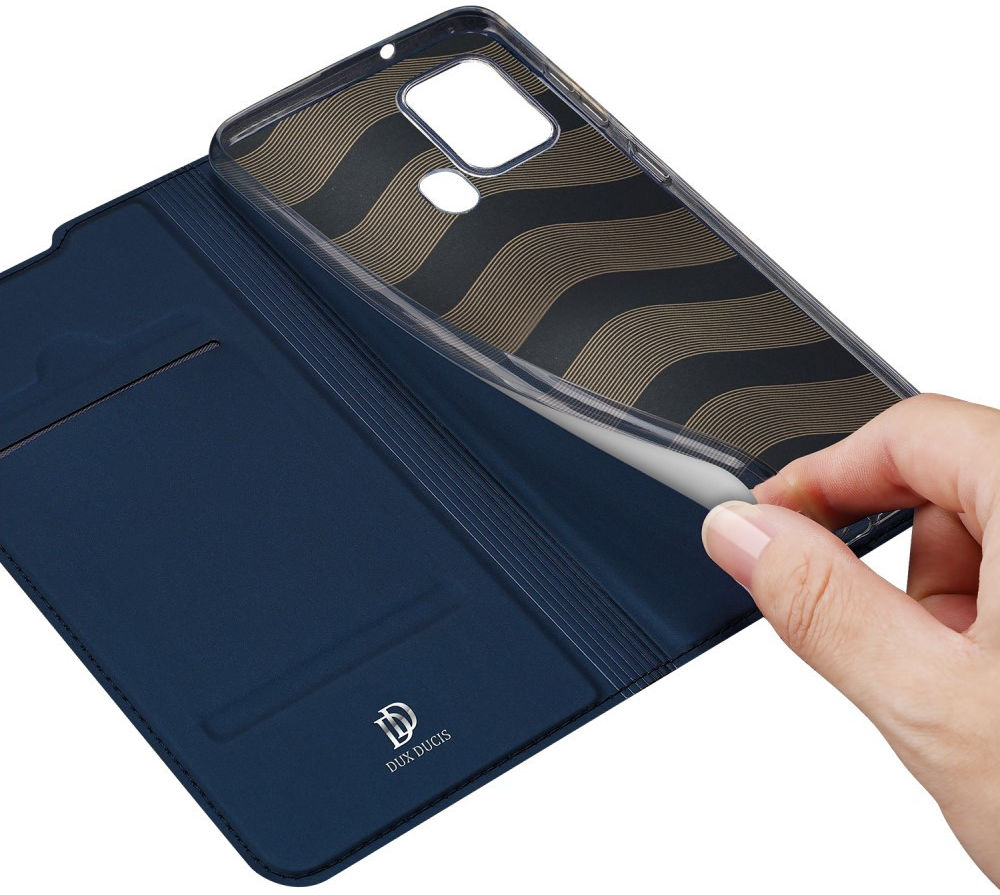 Dux Ducis Skin Pro Series Samsung Galaxy A21s Hoesje Portemonnee Blauw afbeelding 5