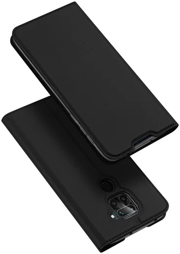 Dux Ducis Skin Pro Series Xiaomi Redmi Note 9 Hoesje Portemonnee Zwart afbeelding 1