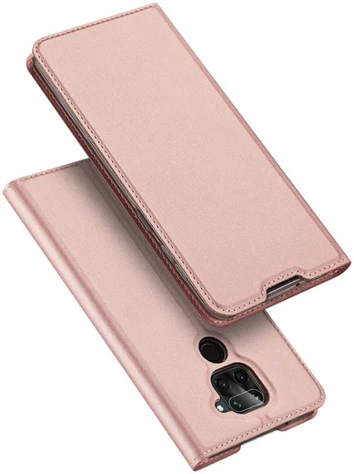 Dux Ducis Skin Pro Series Xiaomi Redmi Note 9 Hoesje Portemonnee Roze afbeelding 1