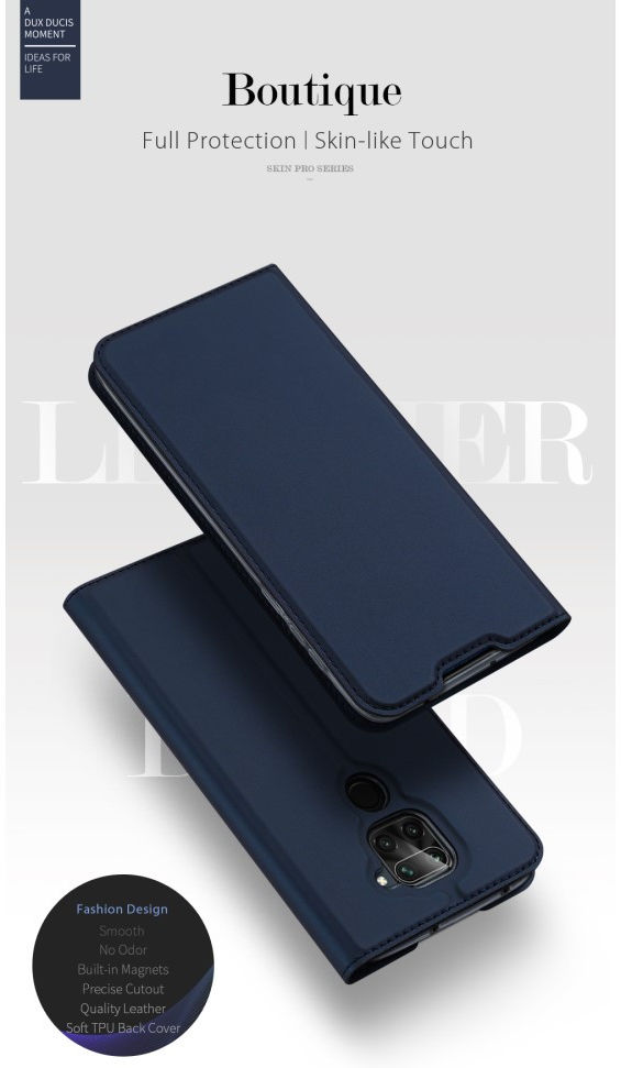 Dux Ducis Skin Pro Series Xiaomi Redmi Note 9 Hoesje Portemonnee Roze afbeelding 13