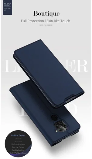 Dux Ducis Skin Pro Series Xiaomi Redmi Note 9 Hoesje Portemonnee Roze afbeelding 13
