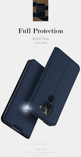 Dux Ducis Skin Pro Series Xiaomi Redmi Note 9 Hoesje Portemonnee Roze afbeelding 17