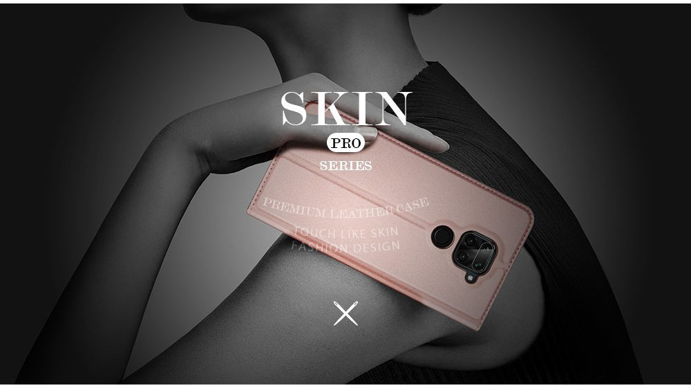 Dux Ducis Skin Pro Series Xiaomi Redmi Note 9 Hoesje Portemonnee Roze afbeelding 18