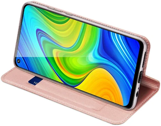 Dux Ducis Skin Pro Series Xiaomi Redmi Note 9 Hoesje Portemonnee Roze afbeelding 6