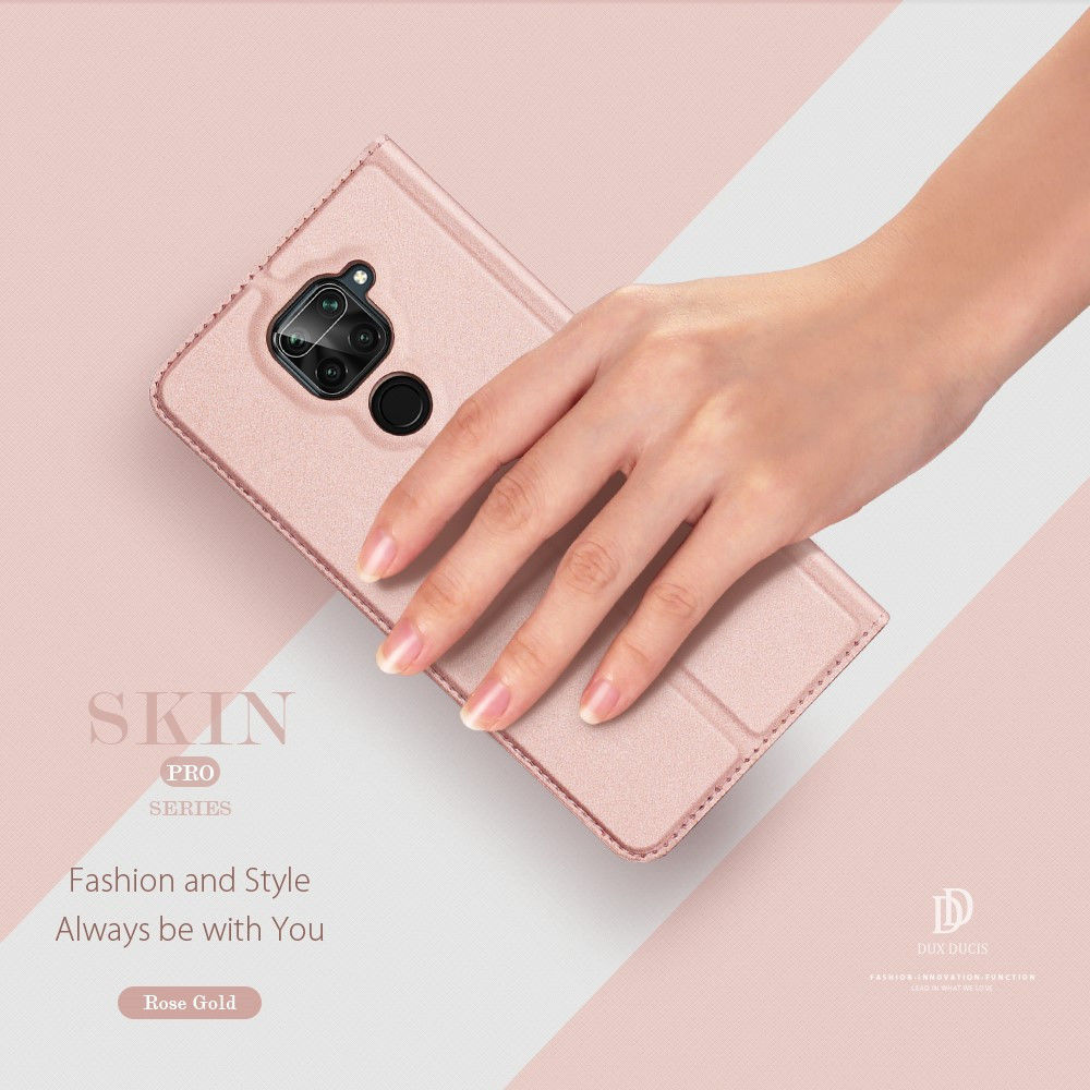 Dux Ducis Skin Pro Series Xiaomi Redmi Note 9 Hoesje Portemonnee Roze afbeelding 10