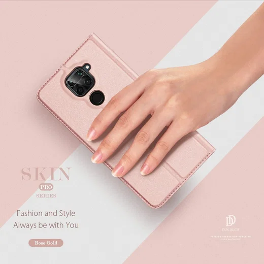 Dux Ducis Skin Pro Series Xiaomi Redmi Note 9 Hoesje Portemonnee Roze afbeelding 10