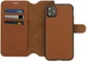 Minim 2-in-1 Apple iPhone 11 Hoesje Book Case en Back Cover Leer Bruin afbeelding 1
