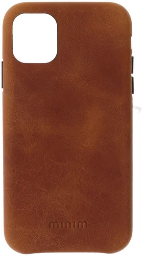 Minim Apple iPhone 11 Hoesje Back Cover Hoesje Cognac afbeelding 2