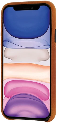 Minim Apple iPhone 11 Hoesje Back Cover Hoesje Cognac afbeelding 3