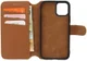 Minim 2-in-1 Apple iPhone 11 Pro Hoesje Book Case en Back Cover Bruin afbeelding 3