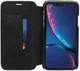 Minim Apple iPhone XR Hoesje Echt Leer Book Case Zwart afbeelding 1