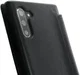 Minim Samsung Galaxy Note 10 Hoesje Echt Leer Book Case Zwart afbeelding 2
