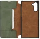 Minim Samsung Galaxy Note 10 Hoesje Echt Leer Book Case Groen afbeelding 4