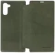 Minim Samsung Galaxy Note 10 Hoesje Echt Leer Book Case Groen afbeelding 5