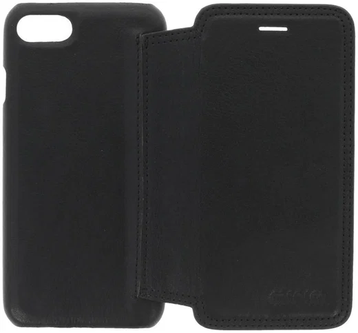 Minim iPhone SE (2020/2022) / 8 / 7 Hoesje Echt Leer Book Case Zwart afbeelding 6