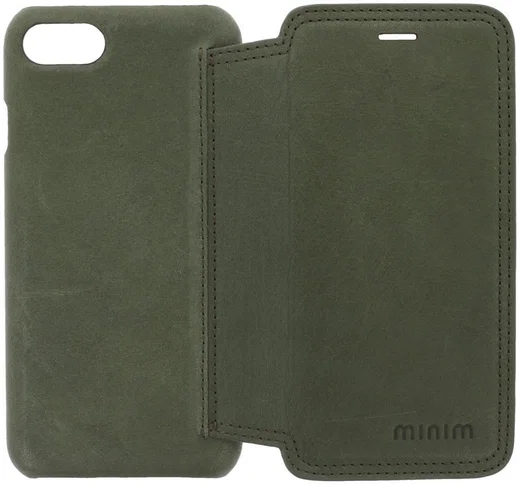 Minim iPhone SE (2020/2022) / 8 / 7 Hoesje Echt Leer Book Case Groen afbeelding 6