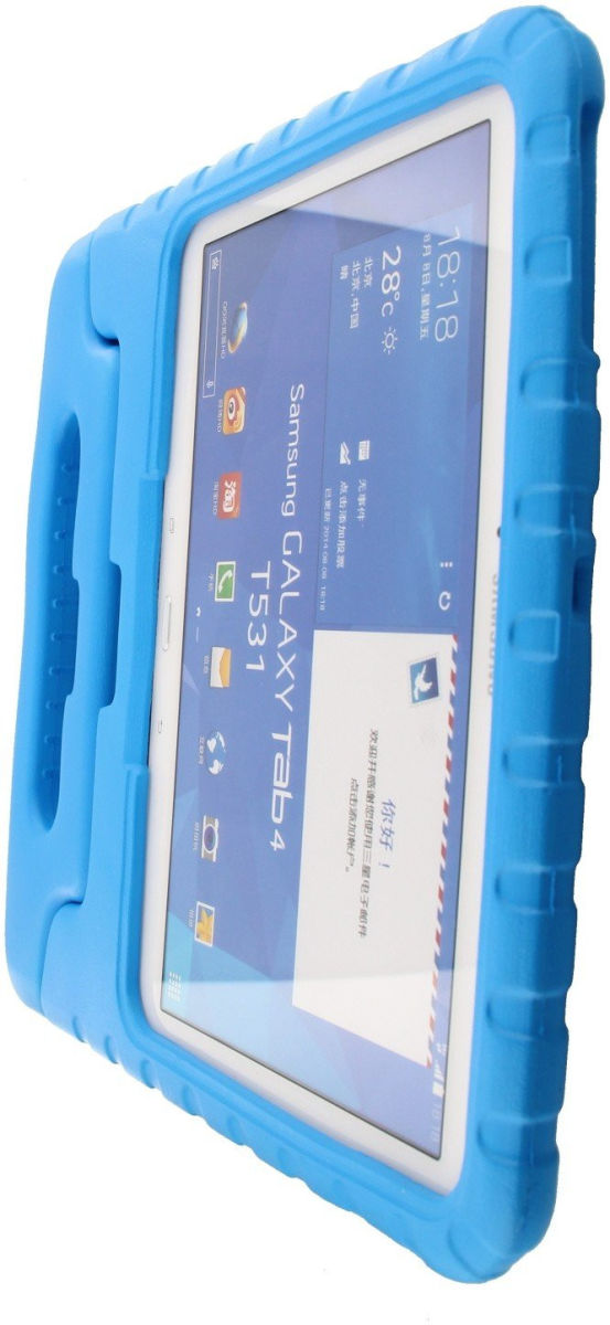 Samsung Galaxy Tab 4 (10.1) Kinderen Tablethoes met Handvat Blauw afbeelding 1