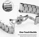 Ringke Metal Universeel Smartwatch 22MM Bandje Roestvrij Staal Zilver afbeelding 5