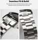 Ringke Metal Universeel Smartwatch 22MM Bandje Roestvrij Staal Zilver afbeelding 8