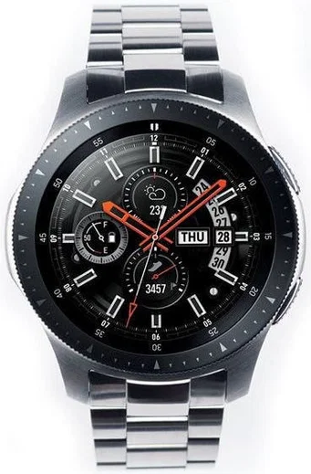 Ringke Metal Universeel Smartwatch 22MM Bandje Roestvrij Staal Zilver afbeelding 1