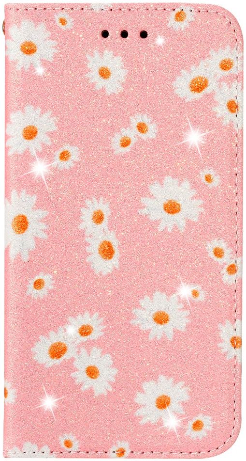iPhone 7 / 8 / SE (2020/2022) Hoesje Portemonnee Hoesje Bloemen Roze afbeelding 4