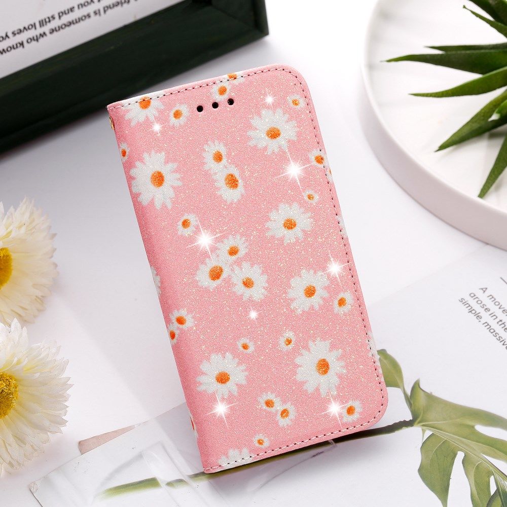 iPhone 7 / 8 / SE (2020/2022) Hoesje Portemonnee Hoesje Bloemen Roze afbeelding 5