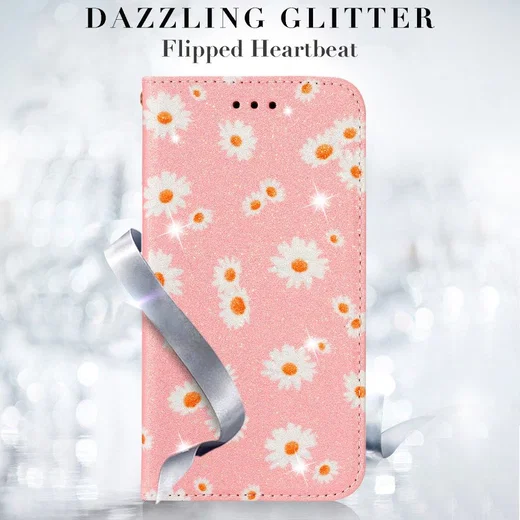 iPhone 7 / 8 / SE (2020/2022) Hoesje Portemonnee Hoesje Bloemen Roze afbeelding 7
