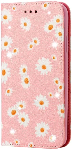 iPhone 7 / 8 / SE (2020/2022) Hoesje Portemonnee Hoesje Bloemen Roze afbeelding 8