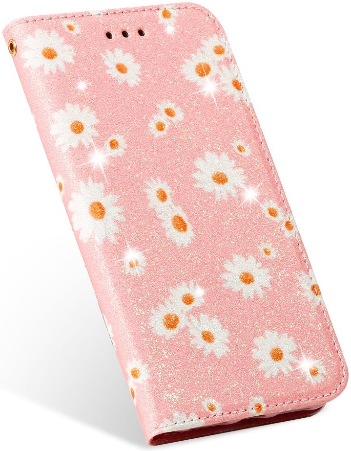 iPhone 7 / 8 / SE (2020/2022) Hoesje Portemonnee Hoesje Bloemen Roze afbeelding 10