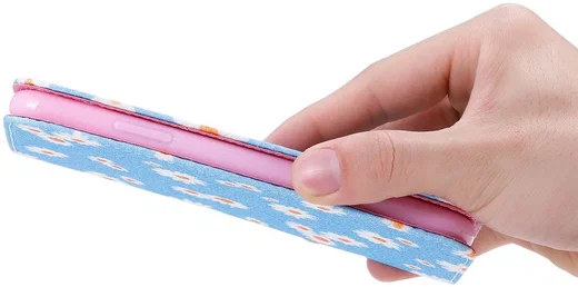 Apple iPhone 7 / 8 /SE 2020 Hoesje Portemonnee Hoesje Bloemen Blauw afbeelding 12