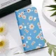 Apple iPhone 7 / 8 /SE 2020 Hoesje Portemonnee Hoesje Bloemen Blauw afbeelding 5