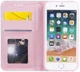 Apple iPhone 7 / 8 /SE 2020 Hoesje Portemonnee Hoesje Bloemen Blauw afbeelding 3