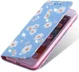 Apple iPhone 7 / 8 /SE 2020 Hoesje Portemonnee Hoesje Bloemen Blauw afbeelding 1