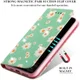 Apple iPhone 11 Pro Portemonnee Hoesje met Bloemen Print Groen afbeelding 13
