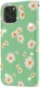 Apple iPhone 11 Pro Portemonnee Hoesje met Bloemen Print Groen afbeelding 16