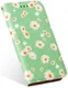 Apple iPhone 11 Pro Portemonnee Hoesje met Bloemen Print Groen afbeelding 3