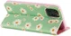 Apple iPhone 11 Pro Portemonnee Hoesje met Bloemen Print Groen afbeelding 5