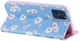 Apple iPhone 11 Pro Portemonnee Hoesje met Bloemen Print Blauw afbeelding 11