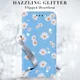 Apple iPhone 11 Pro Portemonnee Hoesje met Bloemen Print Blauw afbeelding 4