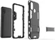 Samsung Galaxy M21 Hoesje Back Cover Met Kickstand Zwart afbeelding 5