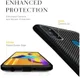 Samsung Galaxy M21 Hoesje TPU Carbon Design Anti-Slip Zwart afbeelding 2