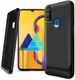 Samsung Galaxy M21 Hoesje TPU Carbon Design Anti-Slip Zwart afbeelding 5