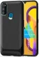 Samsung Galaxy M21 Hoesje TPU Carbon Design Anti-Slip Zwart afbeelding 8