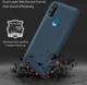 Samsung Galaxy M21 Hoesje TPU Carbon Design Anti-Slip Blauw afbeelding 12