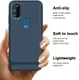Samsung Galaxy M21 Hoesje TPU Carbon Design Anti-Slip Blauw afbeelding 14