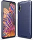 Samsung Galaxy Xcover Pro Geborsteld TPU Hoesje Blauw afbeelding 1