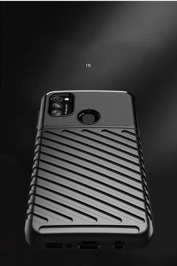 Samsung Galaxy M21 Twill Thunder Texture Back Cover Groen afbeelding 9