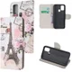 Samsung Galaxy M21 Book Case Hoesje Wallet met Print Eiffeltoren afbeelding 1