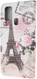 Samsung Galaxy M21 Book Case Hoesje Wallet met Print Eiffeltoren afbeelding 3