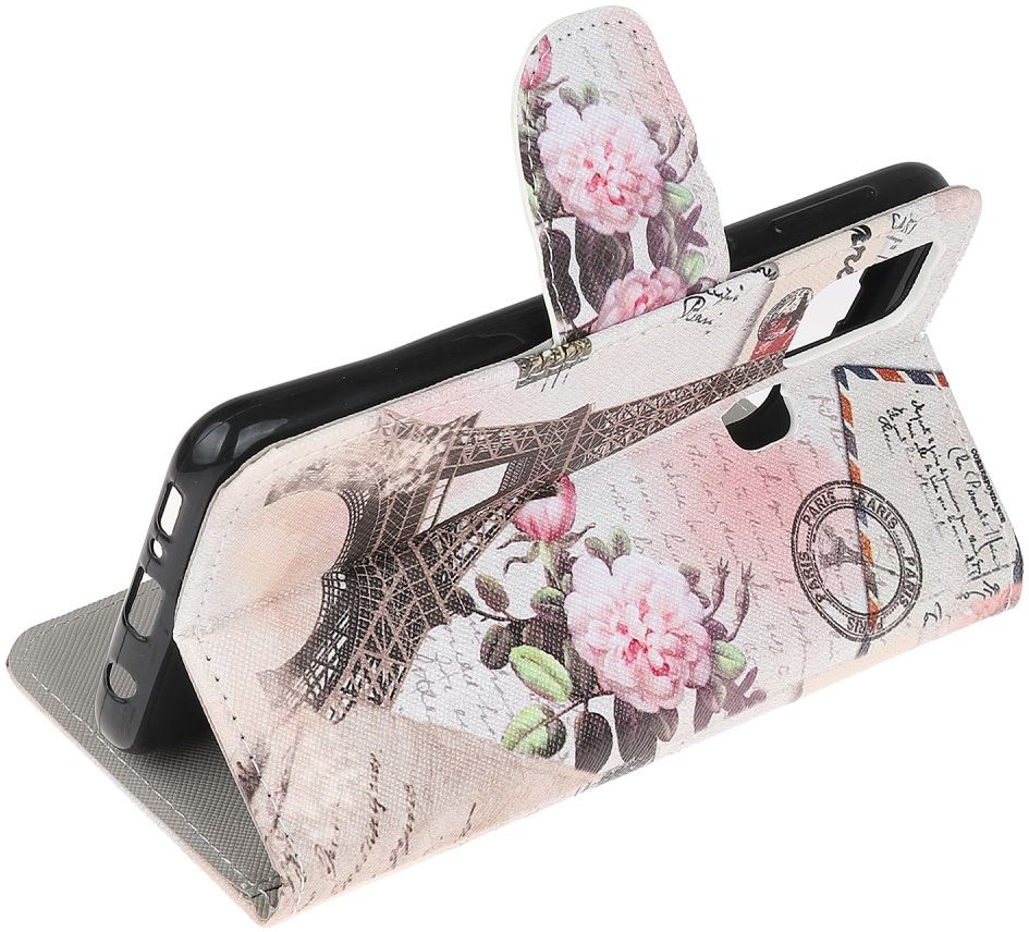 Samsung Galaxy M21 Book Case Hoesje Wallet met Print Eiffeltoren afbeelding 4